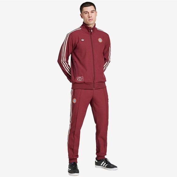 Adidas FC Bayern Munchen Terrace Icon Track Pants Red Gold JF0588 Men’s Size L - Picture 7 of 16